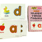 MFM Toys Sandpaper Alphabets Letters Numerals Flashcards Tactile - Early Learning Aid (Uppercase, Lowercase Combo)