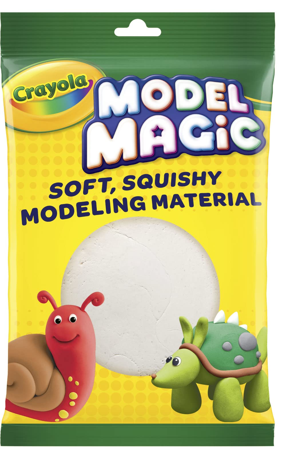 Crayola Model Magic White Modeling Clay, 4 oz, Non-Toxic Dough for Kids Crafts, Model 57-4401