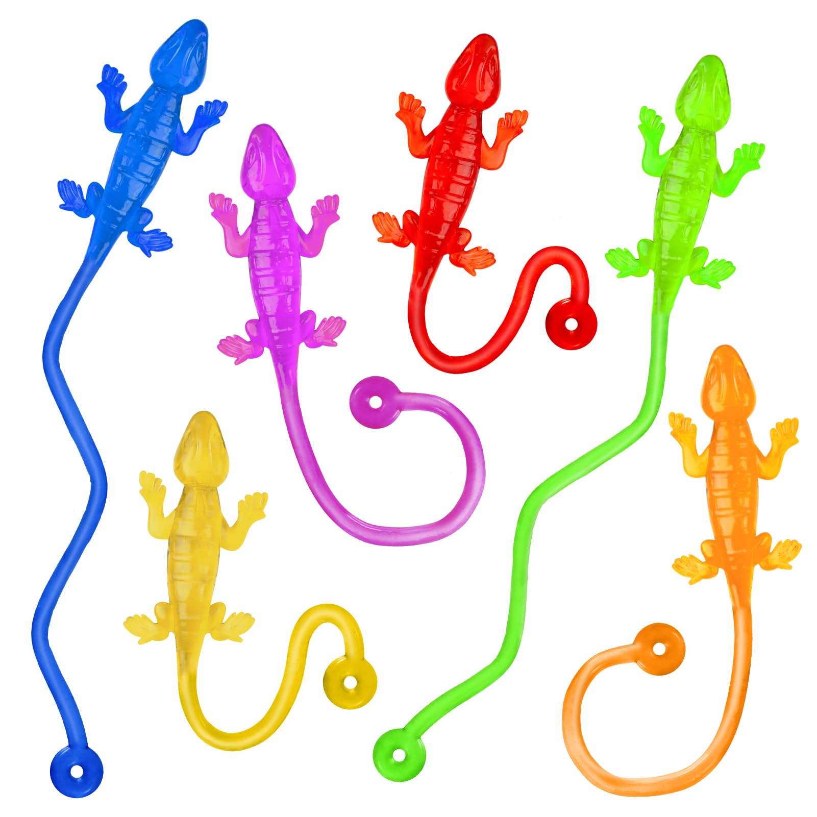 30 PCS Sticky Gecko Sticky Hands Bulk Sticky Toys for Kids Lizard-Shaped Geckos, Stretchable & Party Favors, Pinata Fillers, Tre
