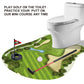 Goodlysports Toilet Golf Game-Practice Mini Golf In Any Restroom/Bathroom - Great Toilet Time - Dad Gifts, Funny Gifts For Dad, Funny White Elephant Gifts, Gag Gifts For Husband, Boyfriend, Men.