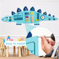 Beright Dinosaur Activity Wall Busy Board Panels, Montessori Sensory Toys, Toddler Learning Activity Center, Perfect For Toddler Playroom & Children'S Daycare, Blue