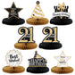 LASKYER Happy 21st Birthday Party Decorations, Glitter Shiny Honeycomb Table Centerpieces 21 Years Old Birthday Party Photoprop 