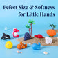 Xy-Wq Bath Toys No Hole, For Infants 6-12& Toddlers 1-3, No Hole Bathtub Toys (Sea Animals, 9 Pcs With Mesh Bag)
