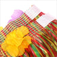 Bajotal Hawaiian Luau Hula Grass Skirt With Large Flower Costume Set For Dance Party Decorations Favors (16'' - Yellow)