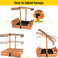 Aivituvin Kids Sand Boxes With Canopy Sandboxes With Covers Foldable Bench Seats, Children Outdoor Wooden Playset - Upgrade Retr