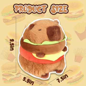 Chdblock Hamburger Capybara Cute Capybara Stuffed Animal Capybara Plush Toys Kawaii Capybara Capybara Plushie The Best Birthday