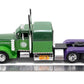 Jada Hollywood Rides 1:24 Scale Die-Cast 1992 Peterbilt 379 Big Rig Box Hulk Edition - Opening Doors, Rubber Tires, Detailed Int