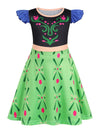 Sukyfecde Girls Princess Dresses Toddler Kids Costume Birthday Party Dress Halloween Cosplay Outfits Size 6 Light Green