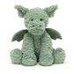 Jellycat Fuddlewuddle Dragon Stuffed Animal, 9 Inches - Mythical Plush Toy - Classic Children'S Gift