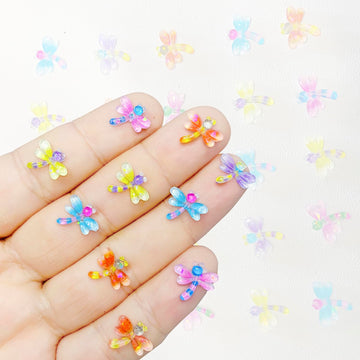 200Pcs Mini Dragonflie Decor For Dollhouse Resin Tiny Dragonflie For Crafts Micro Miniature Dragonflies For Fairy Garden Dollhou