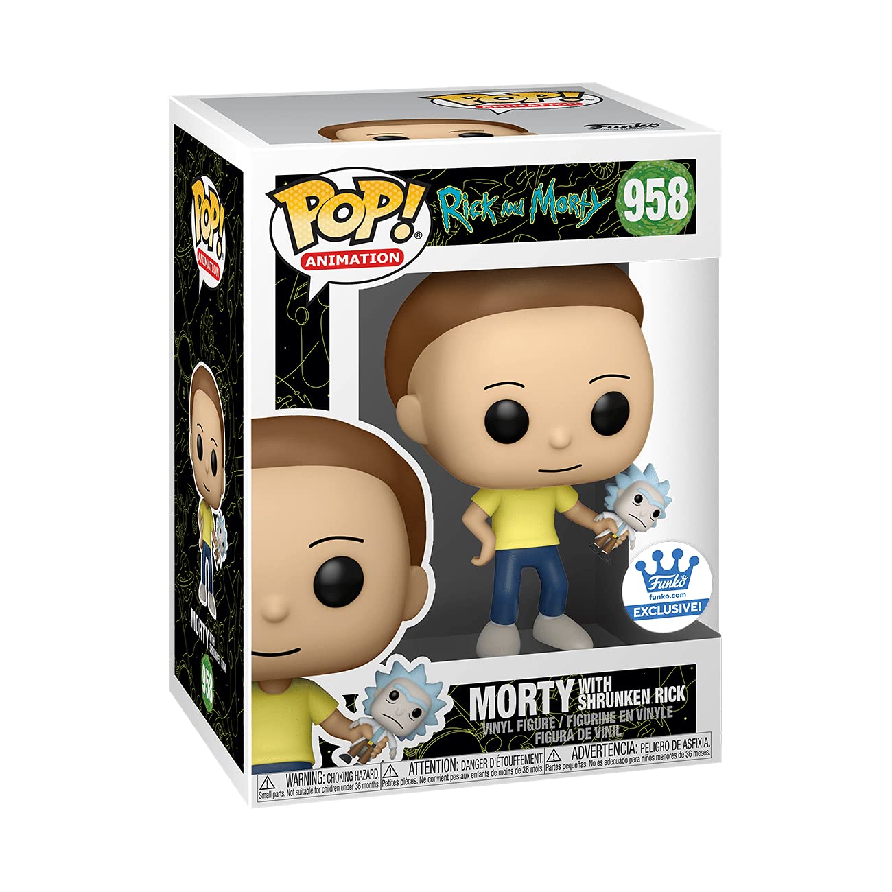 POP! Rick and Morty 958 - Morty with Shrunken Rick Popculture Sticker