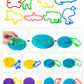 Pecopcock Play Dough Tools Set For Kids 69Pcs Dough Accessories Letter Molds, Rollers And Cutters, Numeral Molds Various Plastic