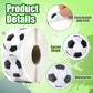 DECYOOL 800 Pcs Soccer Stickers Roll, Waterproof Sports Stickers for Boys Girls Self-Adhesive Soccer Ball Sticker for Water Bott