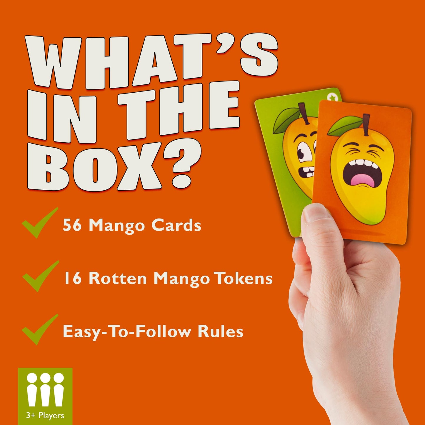 Ginger Fox - It Takes Two To Mango Card Game, Hilarious Matching Game, Quick-Thinking Card Games For Adults & Kids, Face-Making Family Games For Family Game Night, Trips, Parties, 56 Cards, Ages 8+