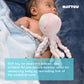 Nattou Lapidou - Piu Piu Octopus Plush Toy For Newborn Babies, Comforting, Soothes For Sleep - Light Pink & White