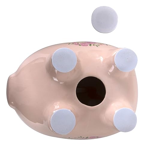 Baby Essentials My First Piggy Bank - Ceramic, Flowers Design for Boys and Girls, Model 3164
