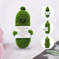 Nqeuepn Handmade Emotional Support Pickled Cucumber Gift, Positive Cucumber, 4.13 Inch Cute Crochet Pickle Doll Funny Pickle Toy Knitted Positive Potato For Friends Valentine'S Day Encouragement Gift