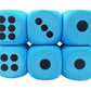 Qidiwin Jumbo Foam Dices - 3.94'' Giant Dot Dices, Eva Foam, 6Pcs Blue