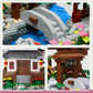 Peach Blossom Pond Building Set  3320 Pcs Architecture Building Blocks with Light Cherry Blossom Tree Building Set Tree House Building Kit for mature-themed Teens Ages 14+