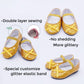 Etistta 7 Pairs Of Glitter Doll Shoes Fits For 18 Inch Doll Shoes American Dolls Sparkle Doll Shoes Princess Accessories