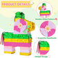 WERNNSAI Hawaiian Donkey Piata - Rainbow Donkey Pinata for Summer Party Supply Cinco De Mayo Luau Carnivals Favor Mexican Fiesta
