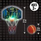 LED Light Up Basketball Toy Set for Boys and Girls, LED Light up Hoop and Basketball - Ages 4 and Up