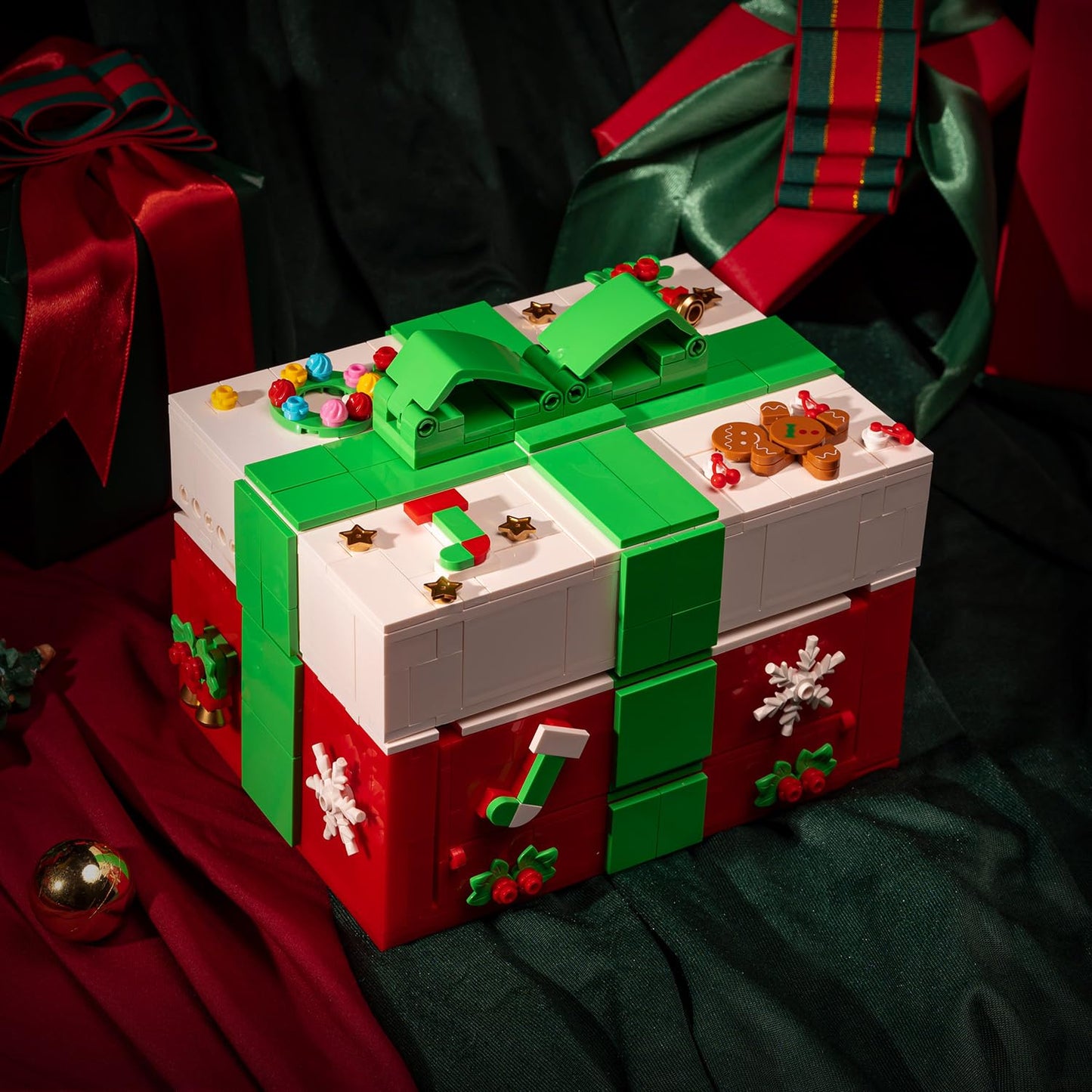UNCLE BRICK Advent Calendar 2024 Christmas Block Toys Christmas Set Christmas Ornaments Surprise Box Christmas Tree Christmas Nuter Santa Claus  Sets mature-themed Gifts