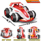 LOOZIX Upgraded Remote Control Car 360 Spins RC Car 2- in-1 Anti-Gravity RC Racer Wheelie Drift Stunt Car with Lights&Music Birt