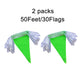 Lybutty 100 Feet Green Pennant Banners Flags String Hanging Triangle Bunting Flags,Party Decorations For Grand Opening,Kids Birt