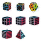Ahyuan Speed Cube Set 8 In 1 Magic Cube Bundle 2X2 3X3 4X4 5X5 Cube Pyramid Triangle Cube Bundle Sq1 Skew Ivy Megaminx Cube Sturdy Carbon Fiber Puzzles Cube Toys For Kids & Adults (Style C)