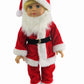 American Fashion World Santa Claus Christmas Outfit for 18-Inch Dolls | enhanced Quality & Trendy Design | Dolls Clothes | Outfit Fashions for Dolls for Popular Brands