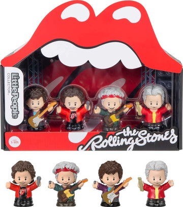 Little People Collector Rolling Stones Special Edition Figure Set in Display Gift Package for Adults & Fans, 4 Figurines