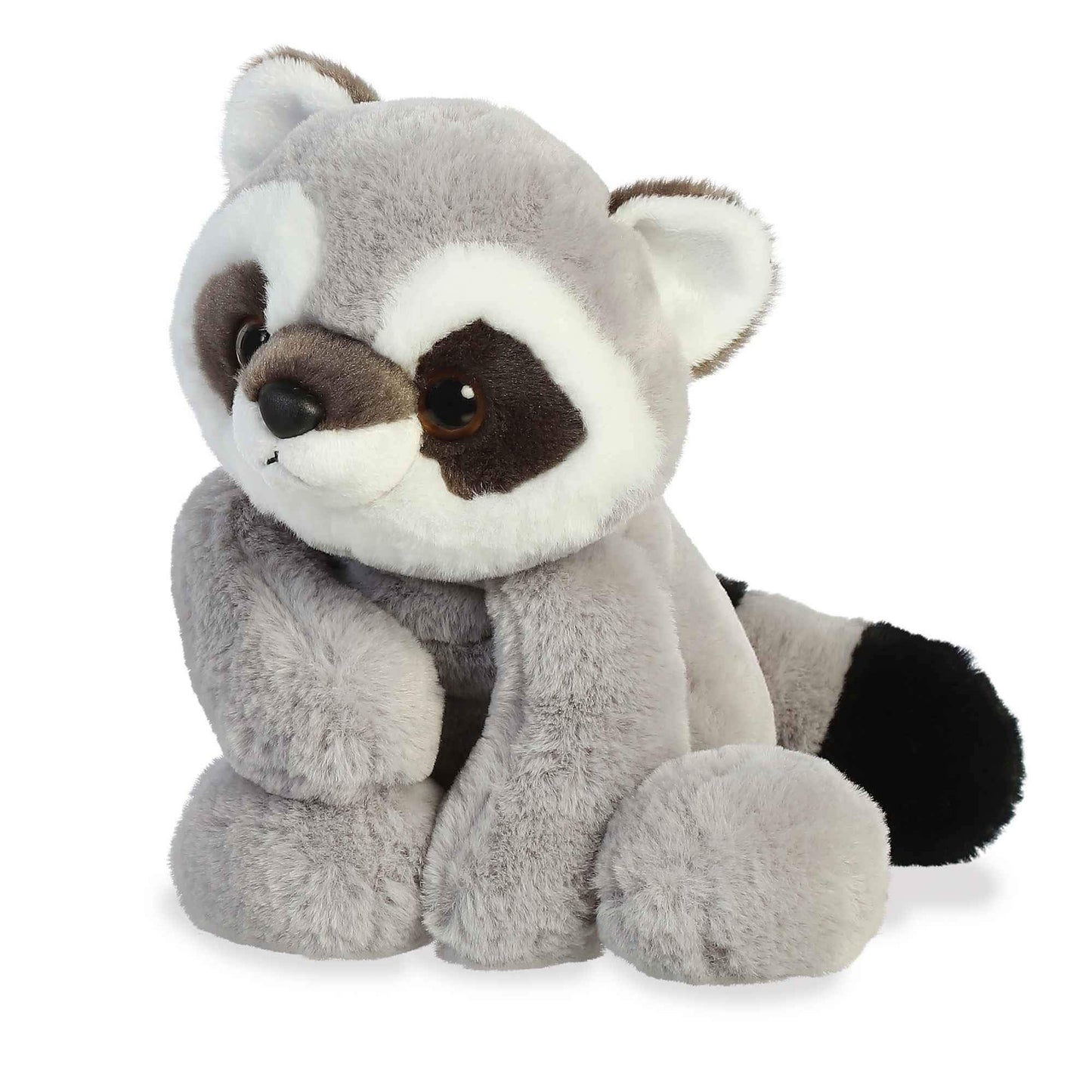 Aurora Adorable Flopsie Roy Raccoon Stuffed Animal - Playful Ease - Timeless Companions - Gray 12 Inches