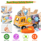 Aliex 38PCS Kids Wooden Truck Tool Set with Toy Drill for Toddlers Ages 3 4 5 6,Montessori STEM Educational Learning Constructio