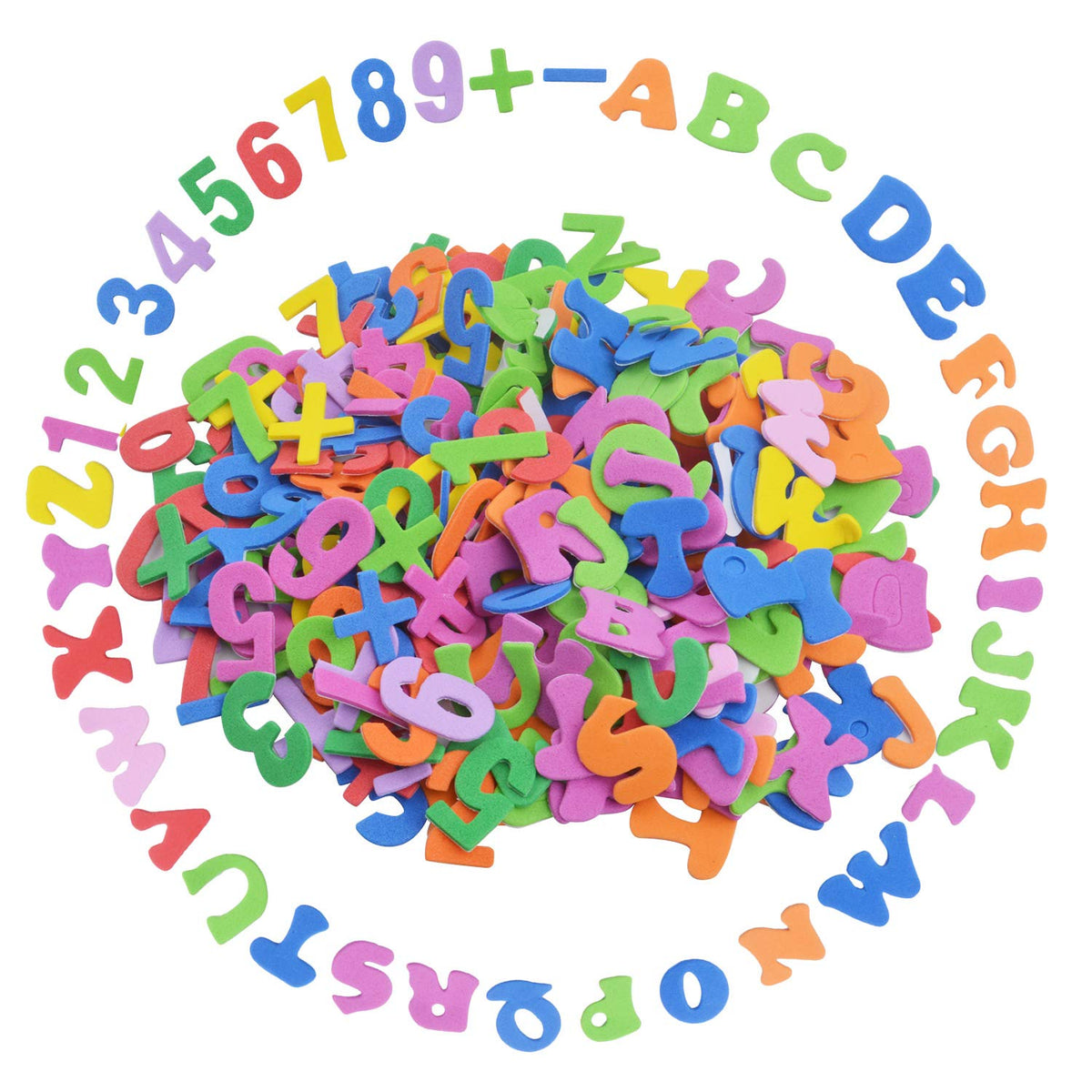 Aylifu Foam Stickers, 260 Pieces Selfadhesive Foam Alphabet Letters And Numbers Sticker For KidS Arts Craft Supplies  Assorte