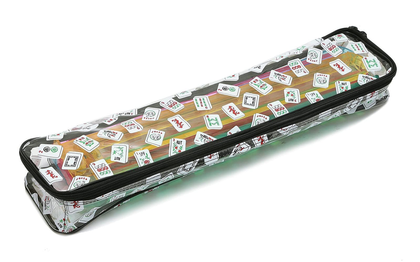 Mah Jongg Multi-Purpose (Xl-Clear) Tile/Rack Color Tile Zippered Case
