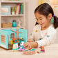 Li'l Woodzeez Nursery Playset with 2 Posable Dolls & Storybook, Small Plastic Dollhouse for Kids 3 Years +, Model WZ6821SZ