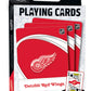 MasterPieces Family Games - NHL Detroit Red Wings Playing Cards - Officially Licensed Playing Card Deck For Adults, Kids, And Fa