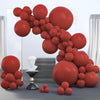 PartyWoo Ruby Red Balloons - 100 pcs in 5"-36" Sizes, Rubber Material, Ideal for Birthday & Wedding Decorations