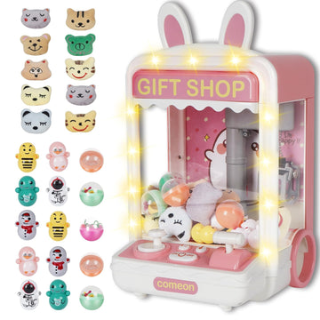 Toymni Mini Claw Machine, Claw Machine For Kids With Lights, Mini Vending Machine With Little Toys, Arcade Games Machines, Kids
