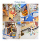 GuDoQi DIY Miniature Dollhouse Kit  Miniature House Kit 1:24 Scale Tiny House kit with Music and Furniture Kit  Great Gift for Birthday Christmas  Blue Sea Legend
