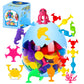 Hyszxus Bath Toys - 27 Pcs Suction Cup Toys Bathtub Toys Shower Toys For Kids Ages 4-8,Sensory Toys For 3 4 5 6 7 Year Old Boys Girls,Mold Free Bath Toys Travel Toys Window Toys Silicone Sucker Toys