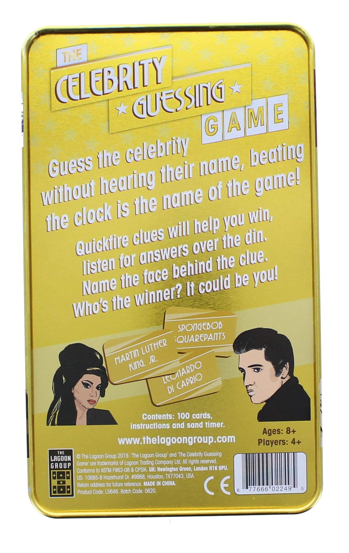 The Lagoon Group, The Celebrity Guessing Game, A Family Or Group Party Game For 4 Or More Players Ages 8 And Up