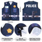 Kyson 8Pcs Police Costume Kit For Boys Police Officer Cop Dress Up Accessories Halloween Career Day (Navy)