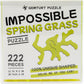 GEMTURT Unique Transparent Acrylic Jigsaw Puzzle - 240 Pieces Non-Repeat Shape - Difficult Adult Puzzle (Spring Grass)
