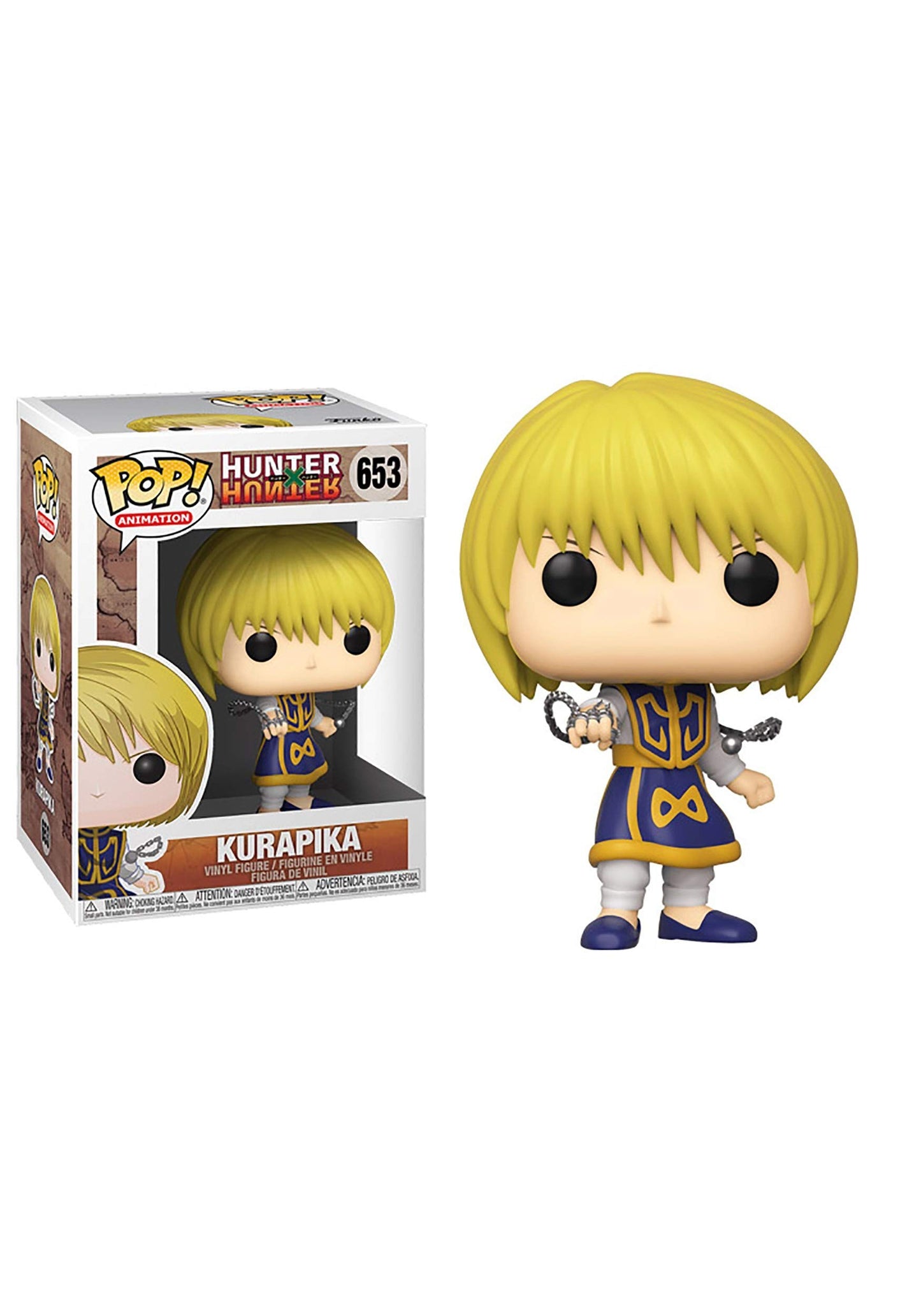 Funko Pop! Animation Kurapika Vinyl Figure, 3.75 inches, Multicolor, Model 41068