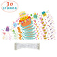 ceiba tree Happy Birthday Crowns Birthday Hats for Kids Teachers Students Classroom Party Favor 30Pcs
