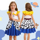 Sukyfecde Jessie Cowgirl Costume For Girls Dress Up Toddler Kids Princess Dresses Halloween Dress Up Birthday Party Outfit 4-5T