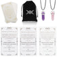 Knana Tarot Cards For Beginners, Learning Tarot Cards Deck With Meanings On Them, Pocket Tarot Deck With Tarot Bag Amethyst Crys
