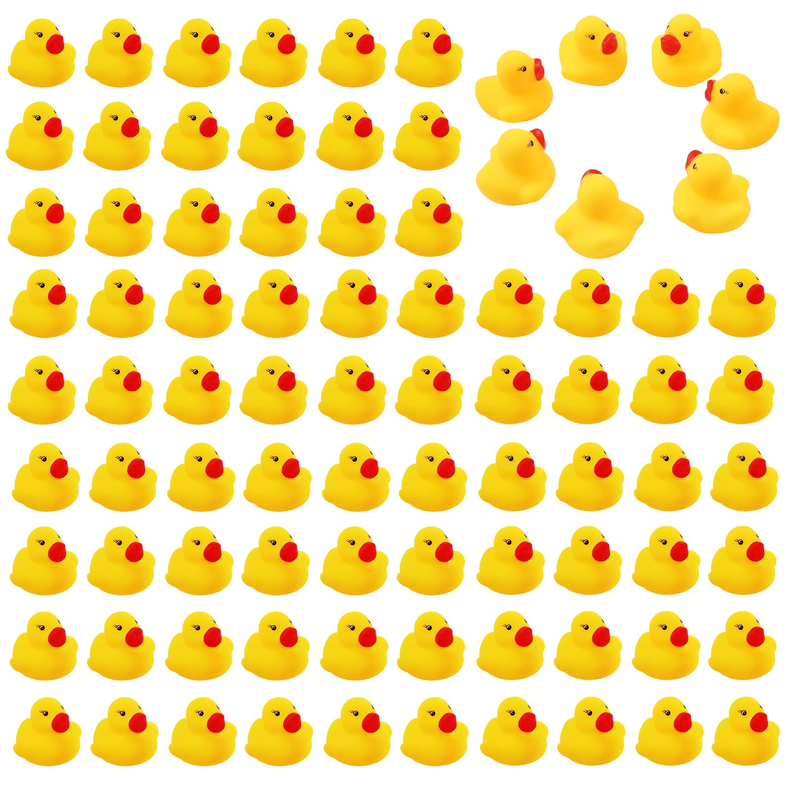 60Pcs Rubber Duck - Bath Toys - Pool Toys - Mini Ducks Bulk For Kids Baby Shower Decorations Birthday Party Favors Gift Classroo